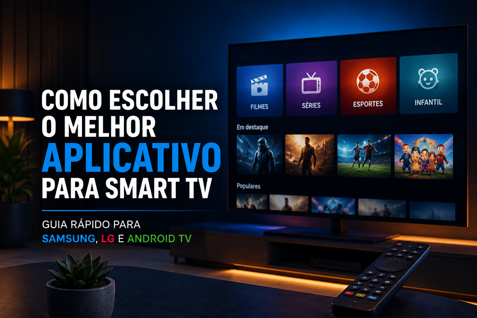 Como escolher o melhor aplicativo para Smart TV